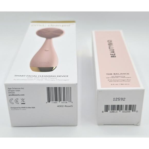 Pmd Clean Pro Smart Facial Cleansing Device w/ 24K Gold & Beautybio PH Cleanser - Picture 4 of 8